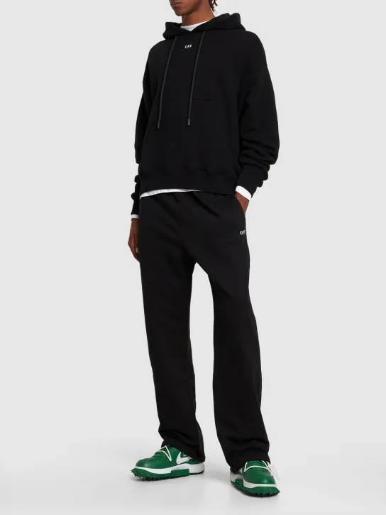 Off-White   Off Stitch cotton sweatpants 