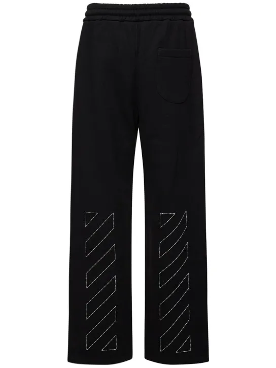 Off-White   Off Stitch cotton sweatpants 