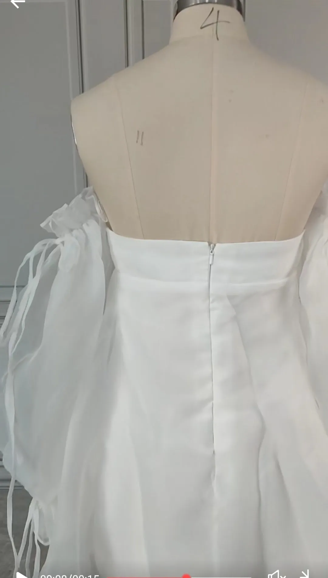 Organza Babydoll Wedding Dress All Sizes/Colors