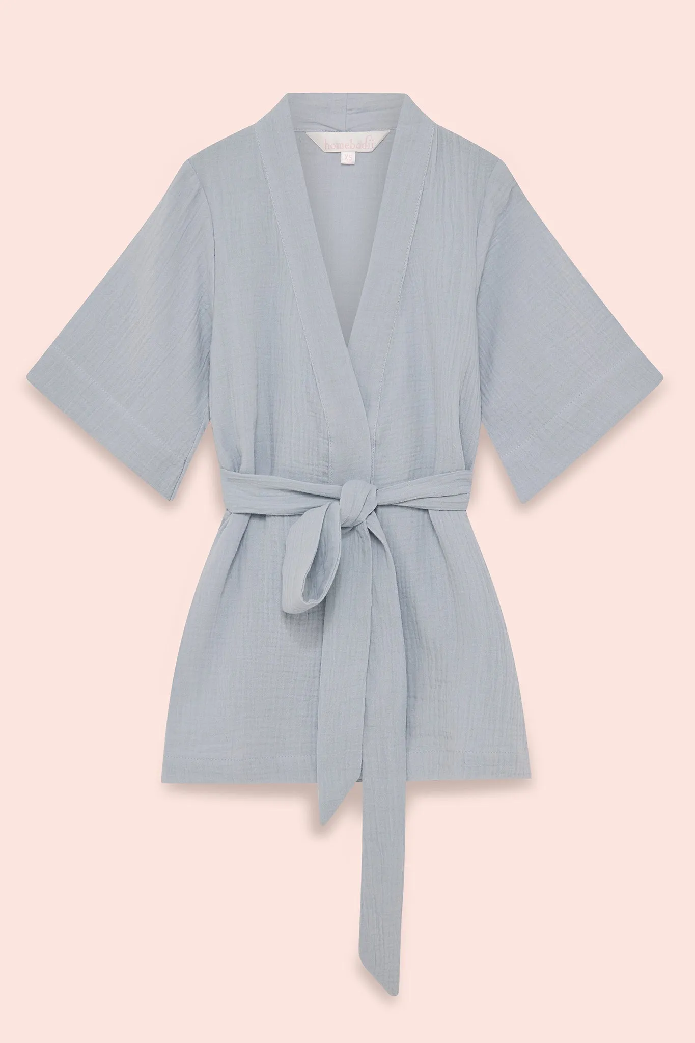 Piper Kids Robe - Eggshell Blue