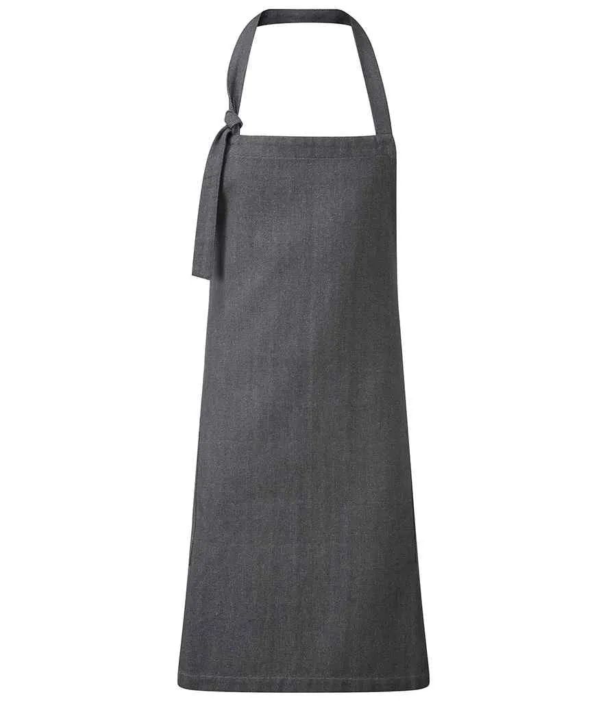 Premier Regenerate Bib Apron | Grey Denim