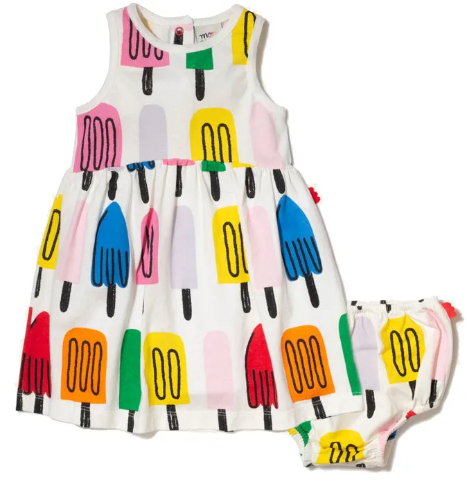 RECYCLED COTTON ICE POPS BABY TANK DRESS
