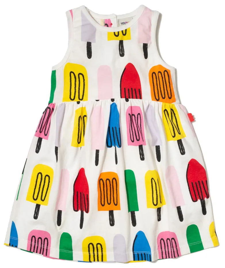 RECYCLED COTTON ICE POPS KID TANK DRESS