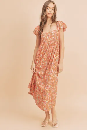 Reversible Floral Midi Dress