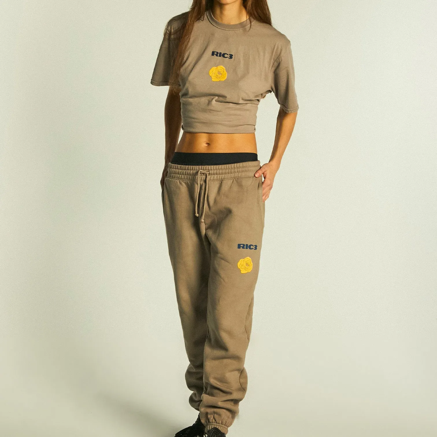 RIC3 Comforts Rose Sweatpants | Taupe