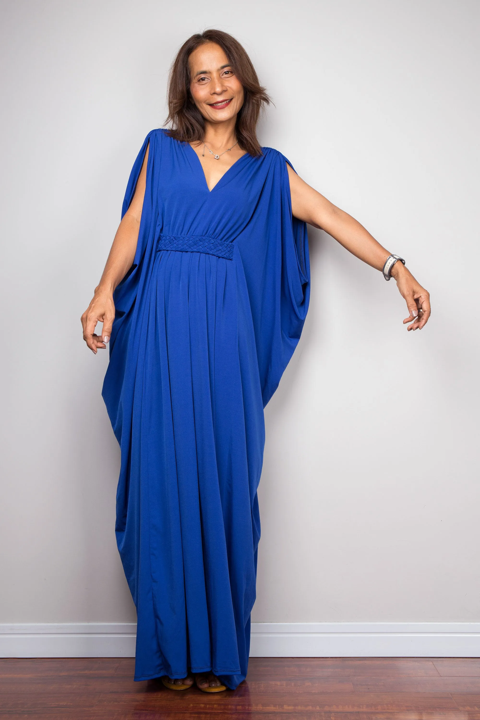 Royal Blue Kaftan Maxi Dress