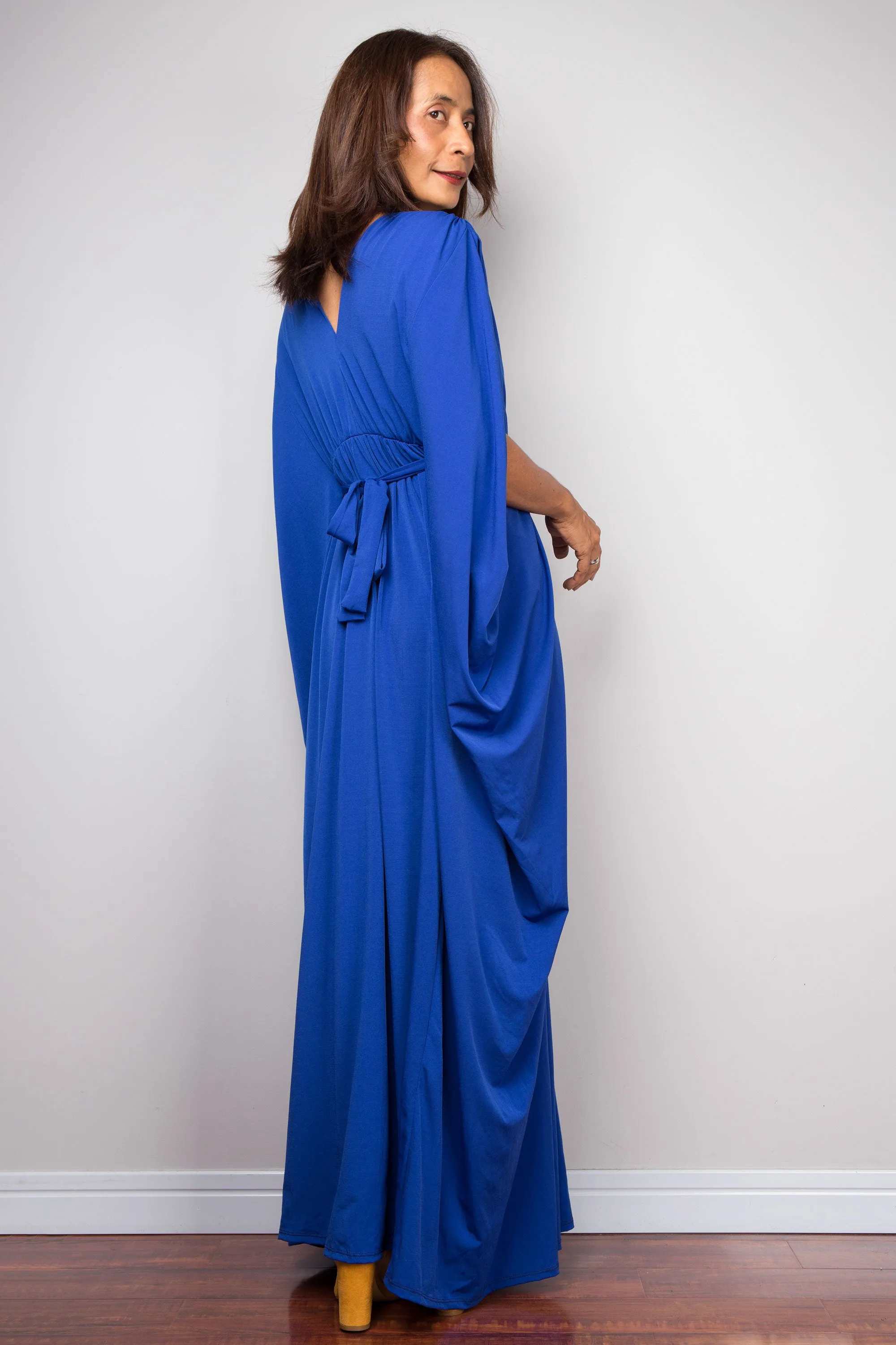 Royal Blue Kaftan Maxi Dress