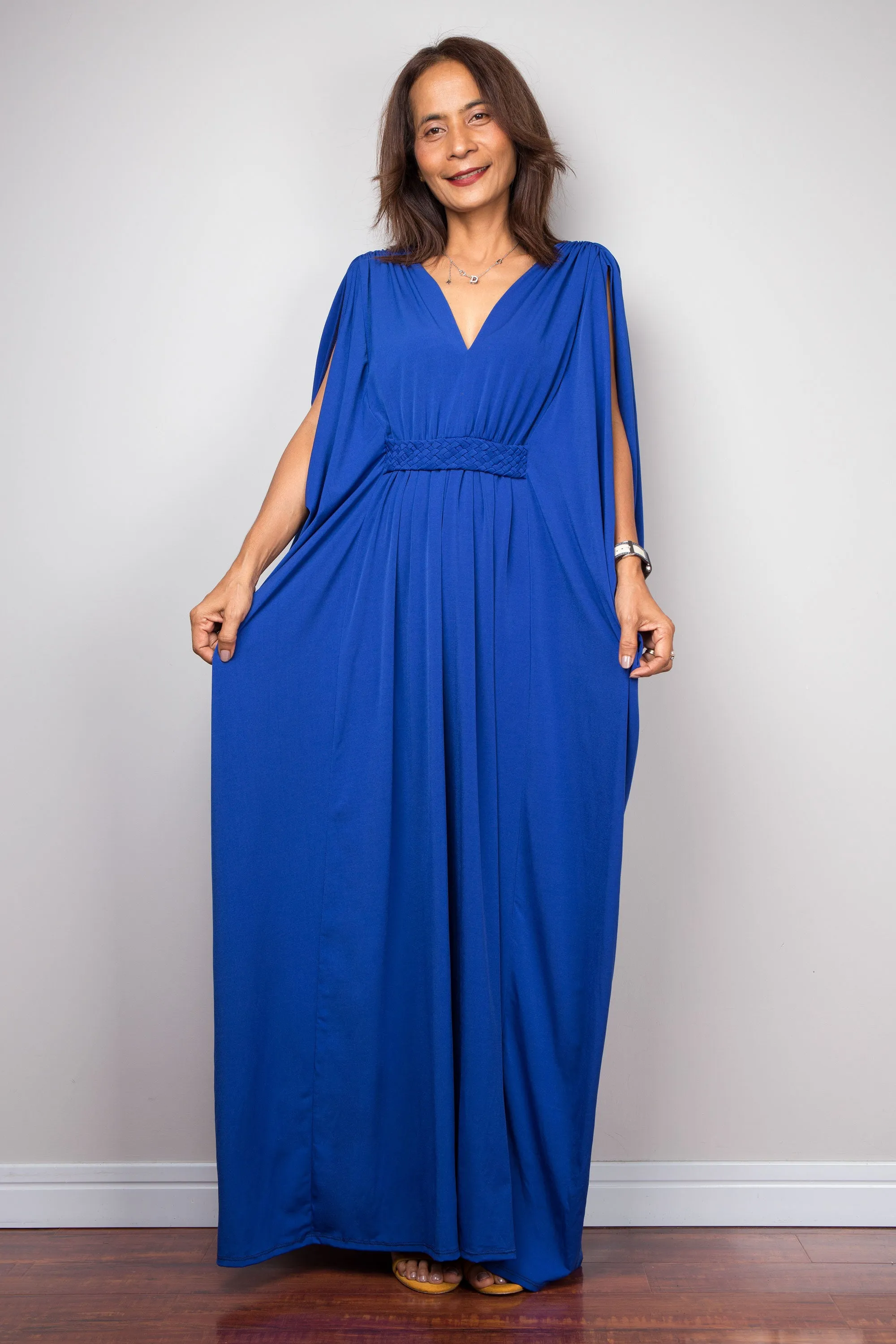 Royal Blue Kaftan Maxi Dress