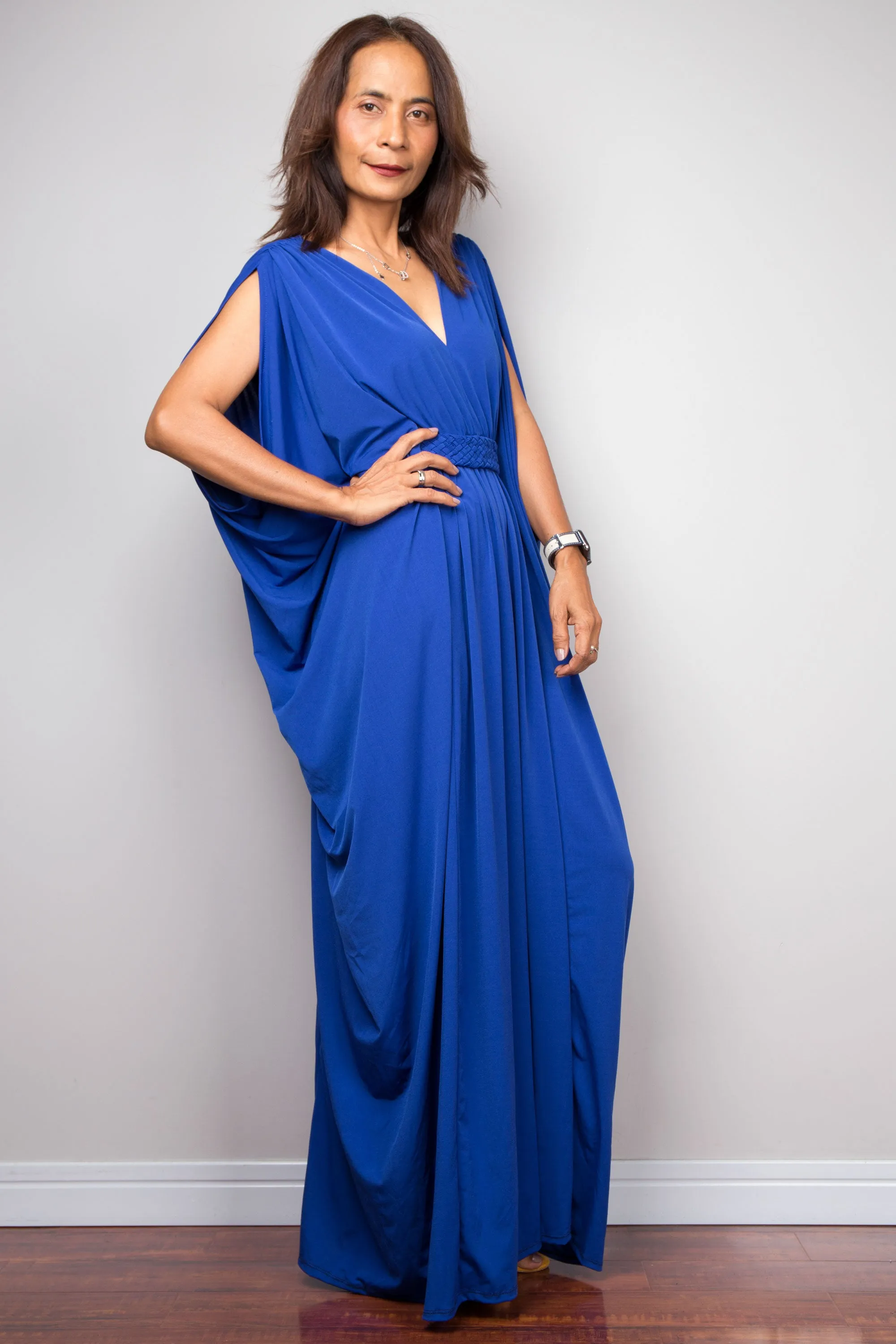 Royal Blue Kaftan Maxi Dress