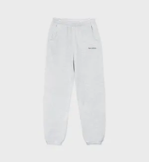 Serif Logo Sweatpant - Heather Gray/Black