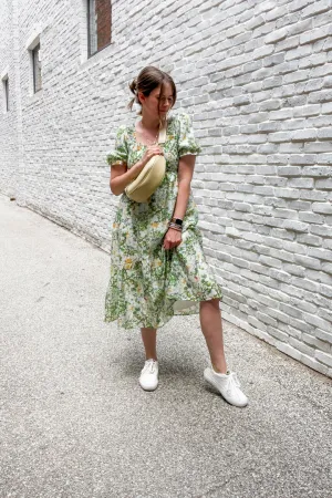 Smocked Midi Dress