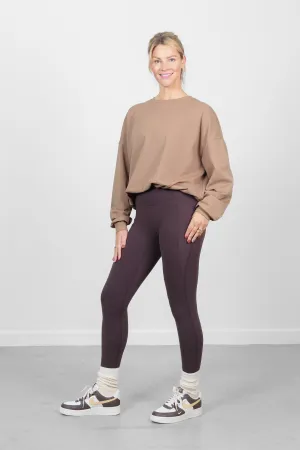 Soul Soft Recycled Leggings - Coffee Bean