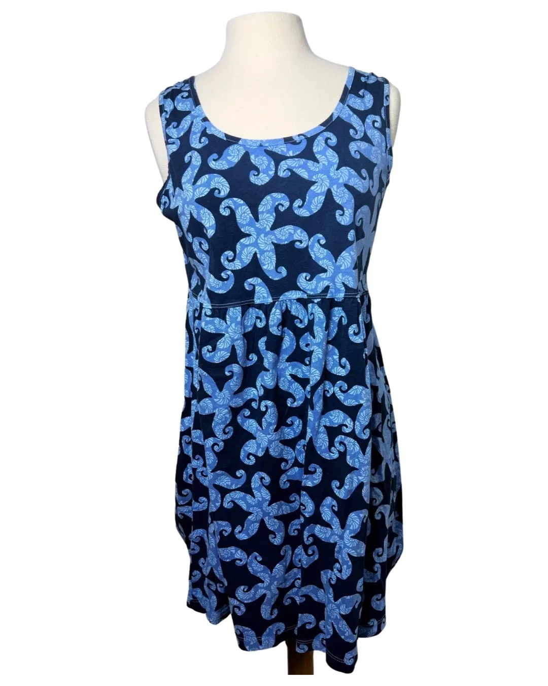 Starfish and Shells Cotton BabyDoll Dress