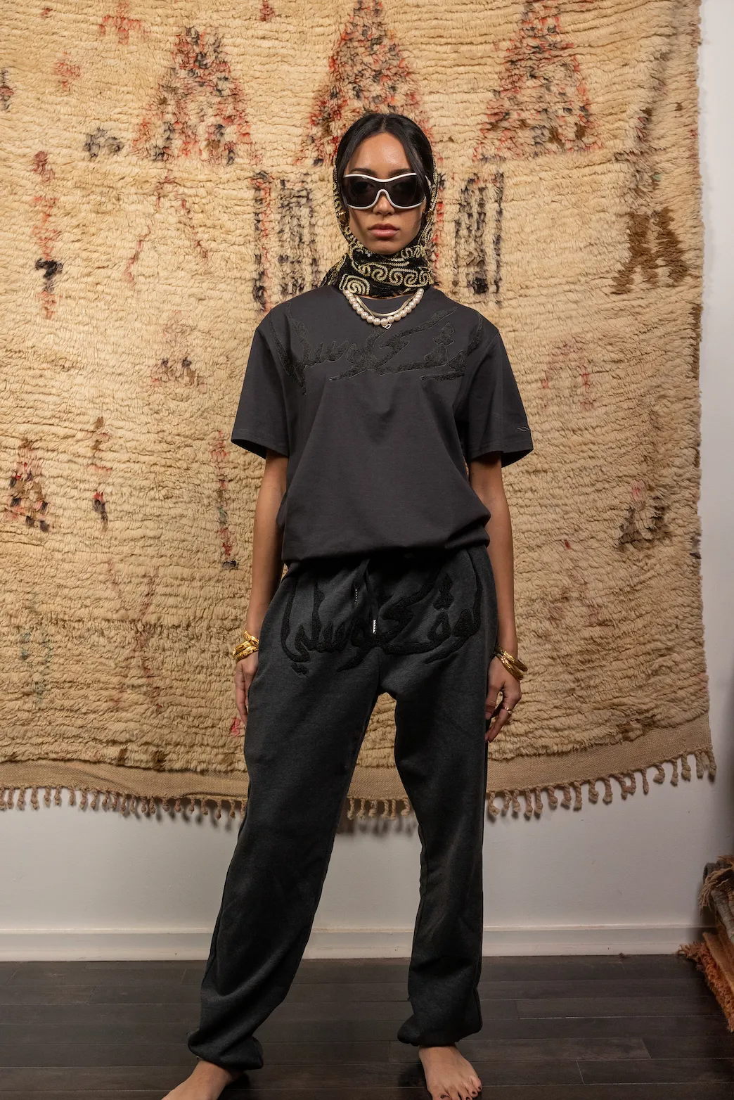 sustainable charcoal unisex pants
