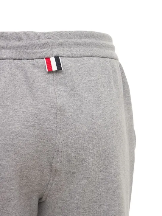 Thom Browne   Intarsia stripes cotton sweatpants 