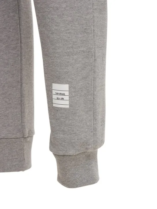 Thom Browne   Intarsia stripes cotton sweatpants 