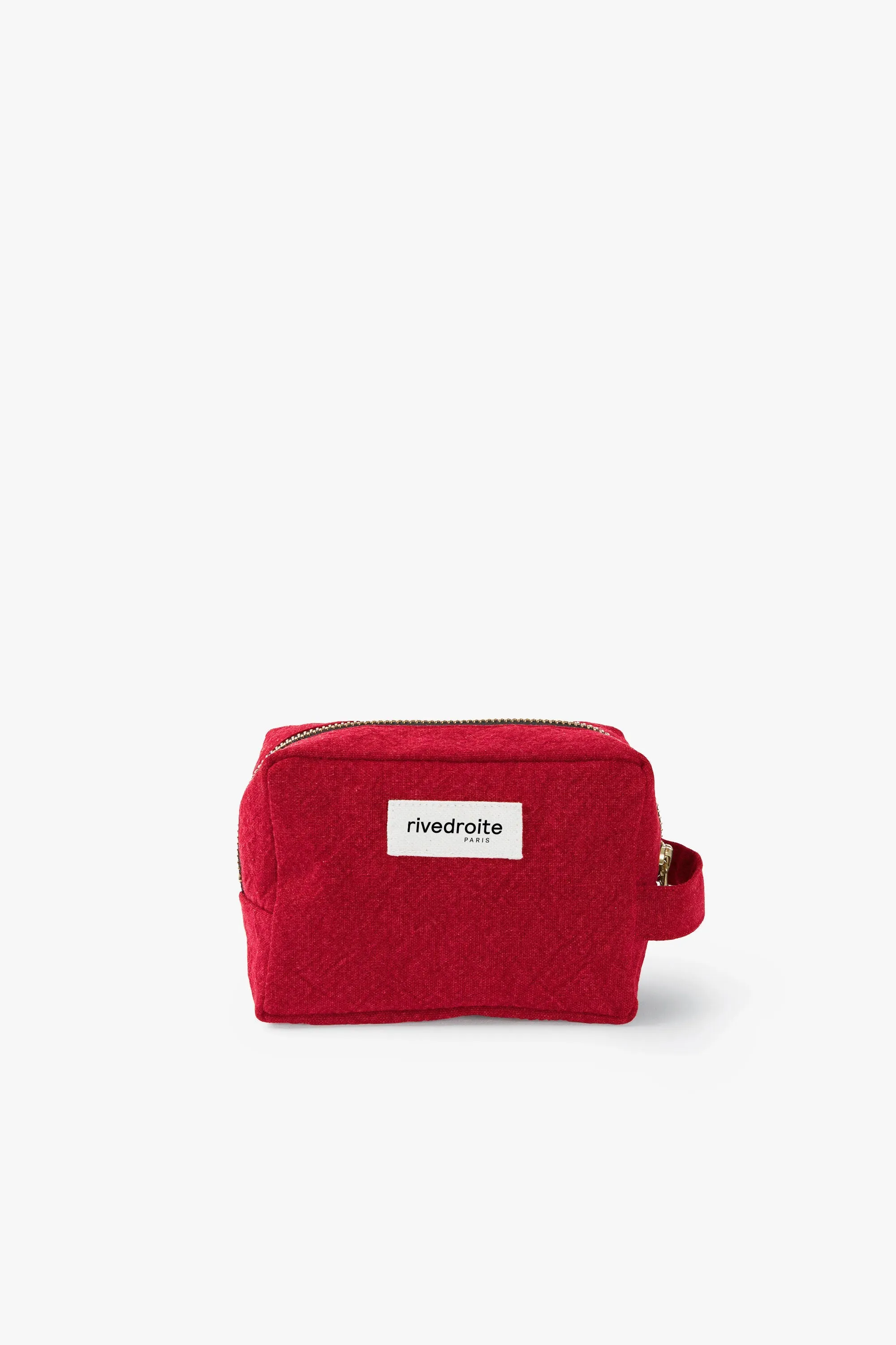 Tournelles the small pouch - Recycled cotton vibrant red