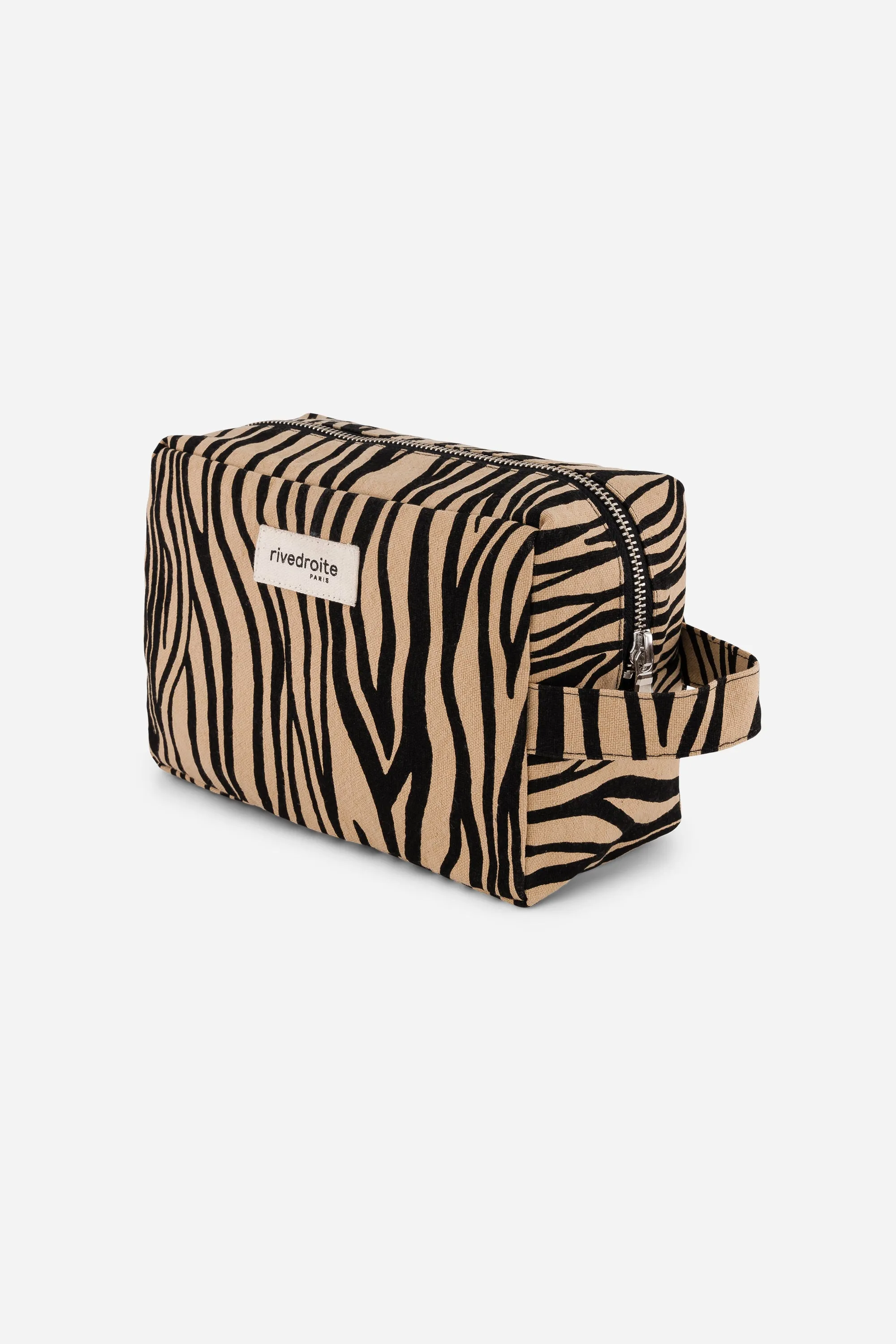 Tournelles XL the pouch - Recycled cotton Zebra