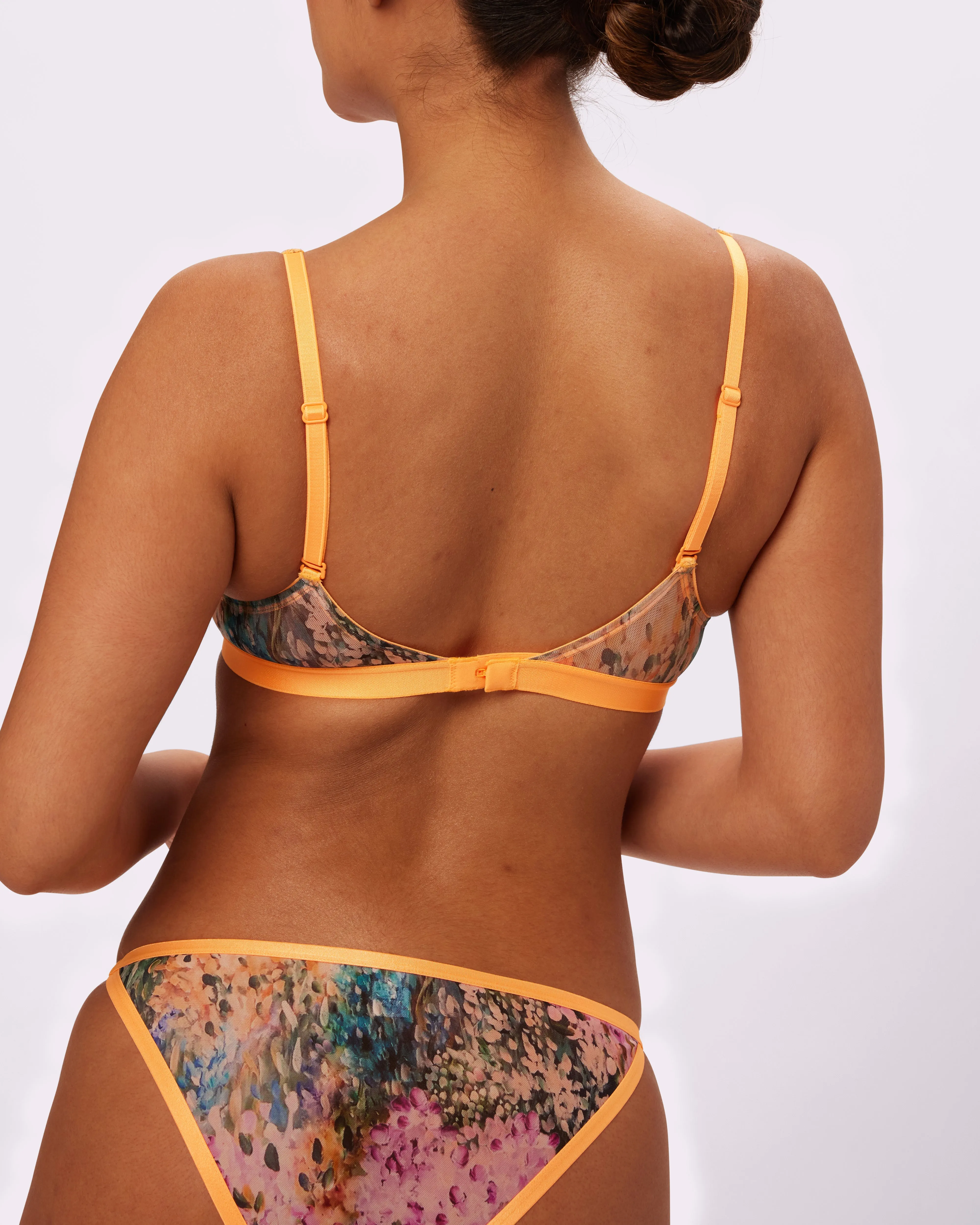 Triangle Bralette | Silky Mesh | Archive (Watercolor)