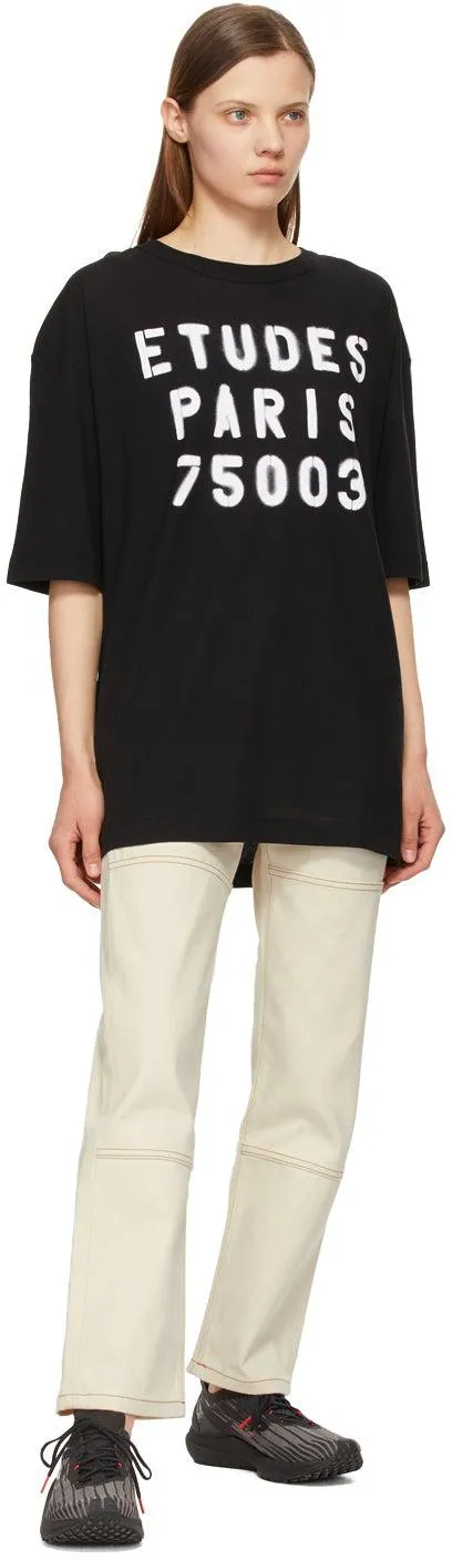 Ã‰tudes Black Museum Stencil T-Shirt