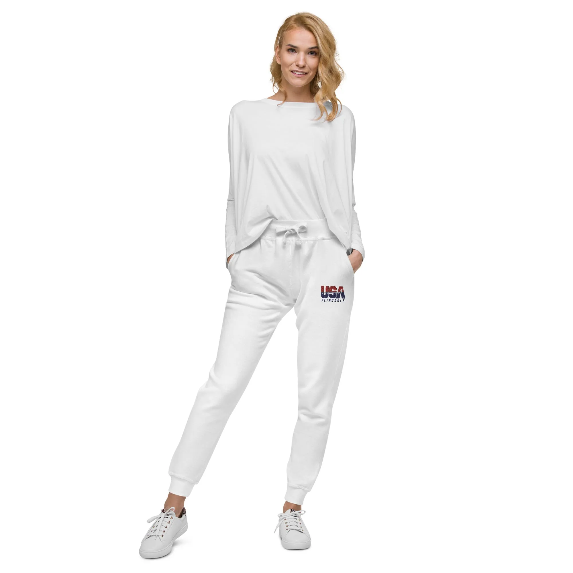 USA FlingGolf Unisex Fleece Sweatpants (Light)