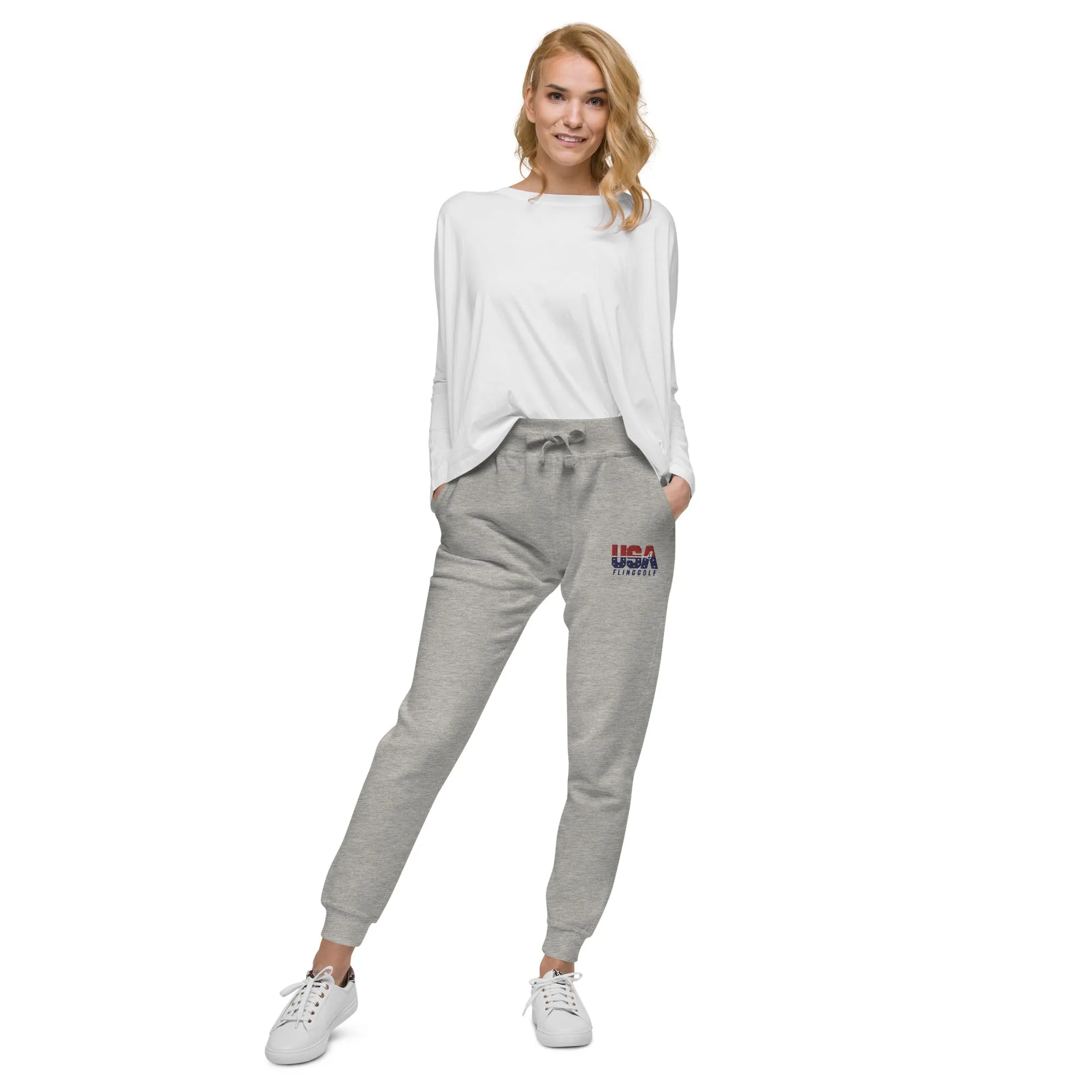 USA FlingGolf Unisex Fleece Sweatpants (Light)