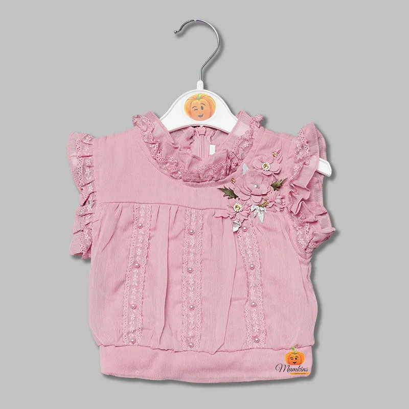 Western Wear For Girls And Kids With Layered Pattern Skirt